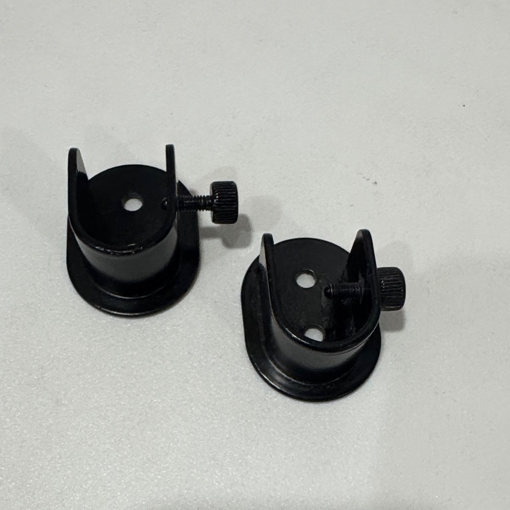 IKEA Hugad Wall Fitting for Curtain Rod black one pair New w/o box